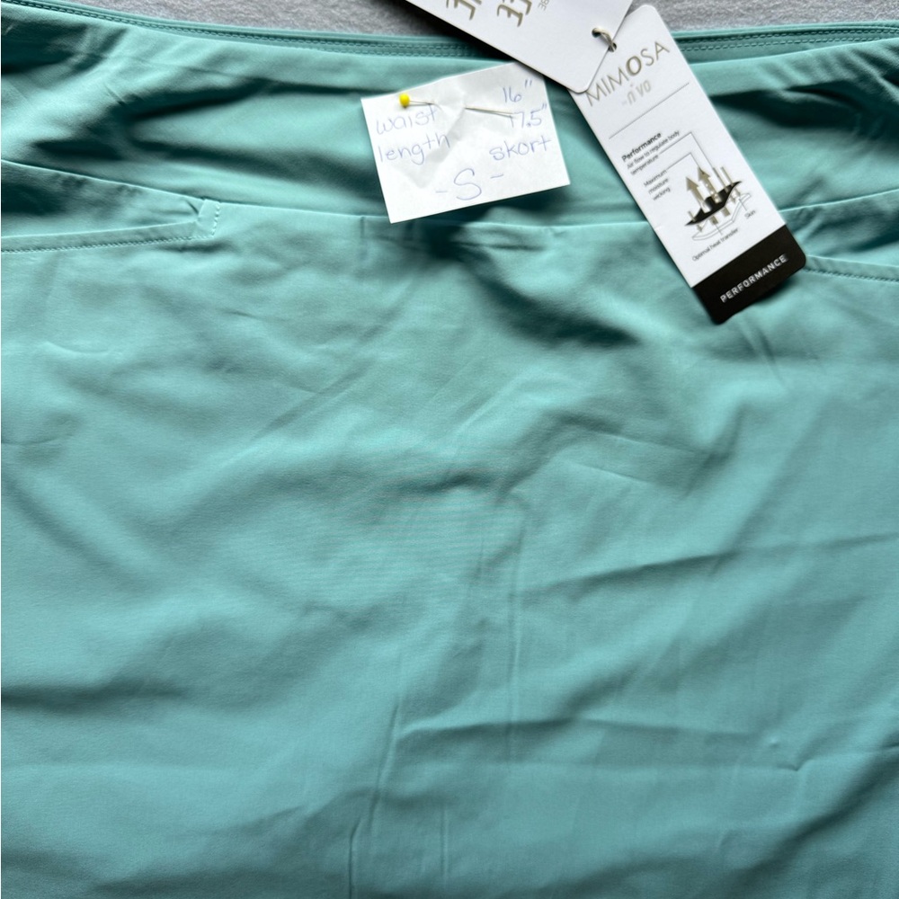 Mimosa mint aqua pickleball tennis skirt - Picture 3 of 3